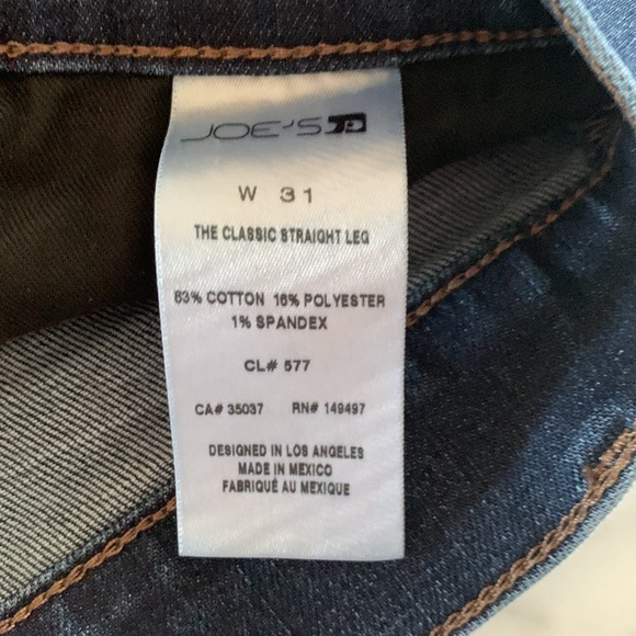 Joe’s Jeans size 31 waist, original hemmed at 30.” - Picture 3 of 3